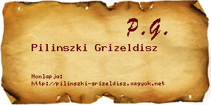 Pilinszki Grizeldisz névjegykártya